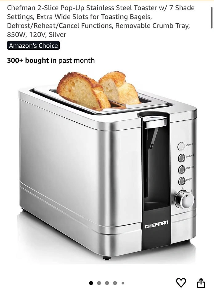Chefman Steel Toaster