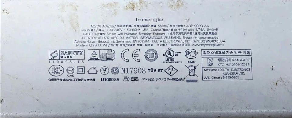 Innergie AC/DC Adapter ADP-90RD AA