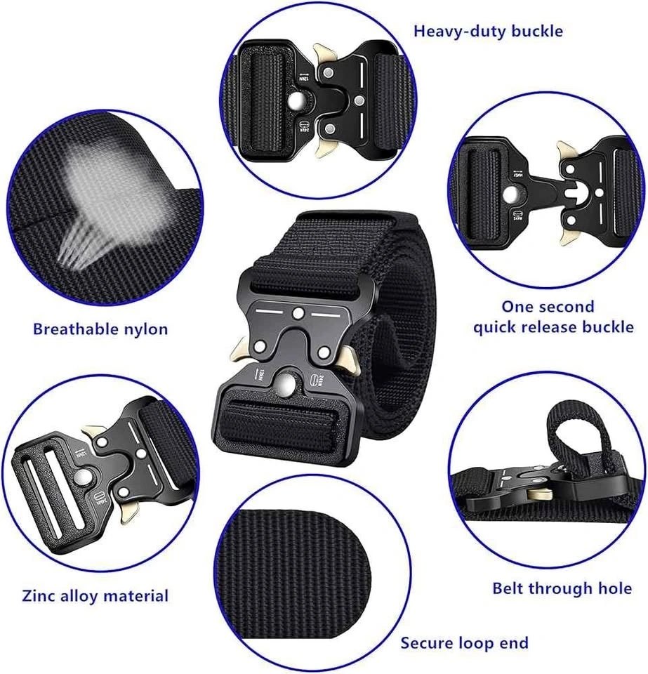 Heavy-Duty Quick Release Tactical Belt