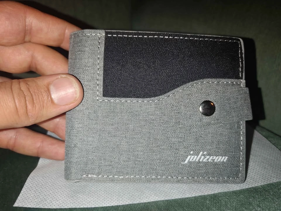 Julizeon Gray Canvas Bifold Wallet - photo 3