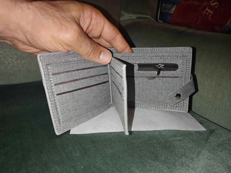 Julizeon Gray Canvas Bifold Wallet - photo 4
