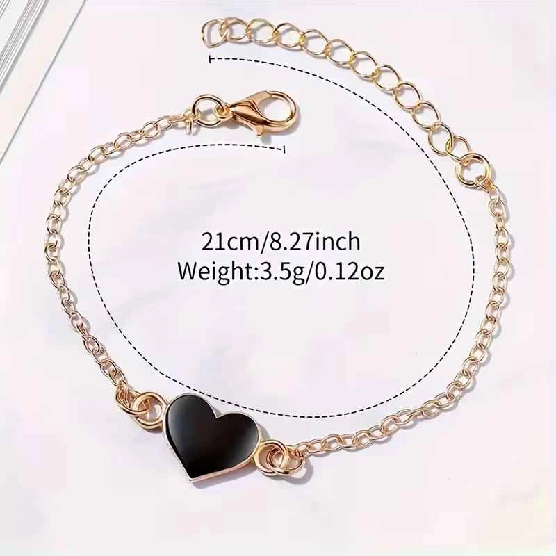 JHUI Starry Sky Quartz Watch and Heart Bracelet Set - photo 3