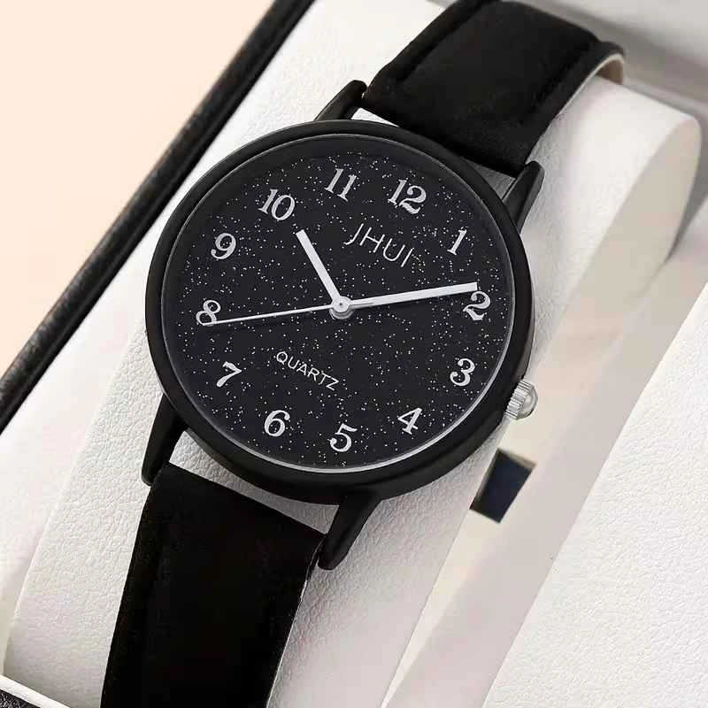 JHUI Starry Sky Quartz Watch and Heart Bracelet Set - photo 4