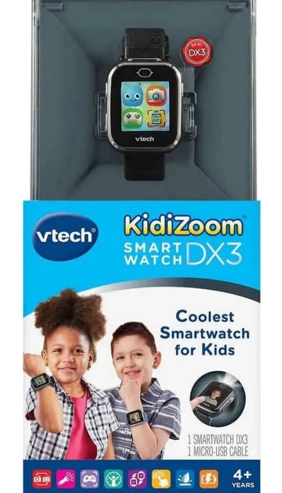 Vtech - Smart Watch DX3 ( KidiZoom) Black Exclusive " New " image indicator(8)