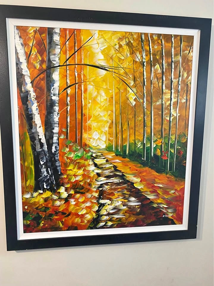 Original oil, Autumn. By Afromov studio