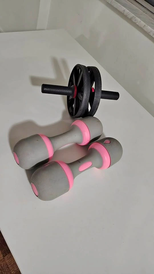 Dumbbell x2 + Ab Wheel