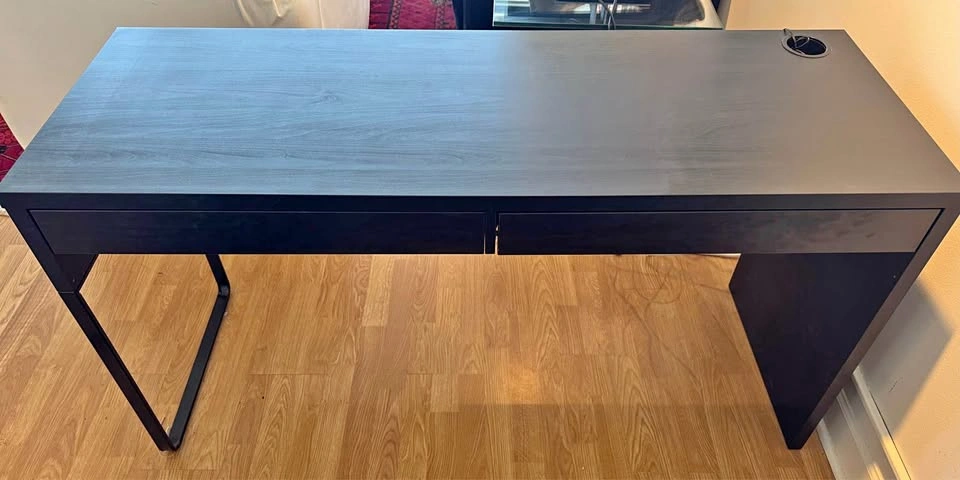 Black Ikea Desk