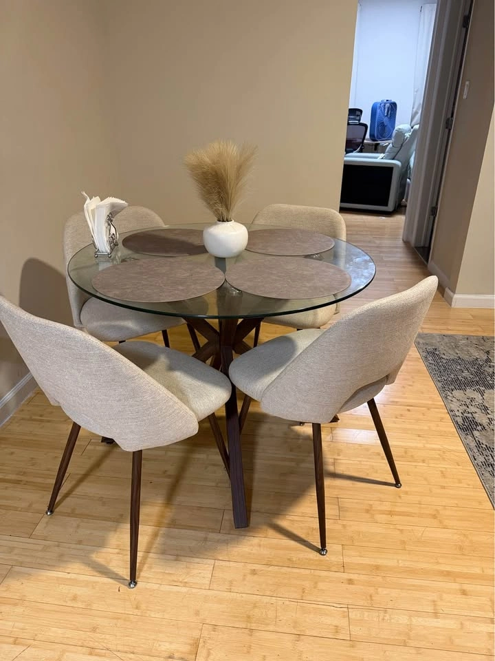 4 chairs dining set - photo 2