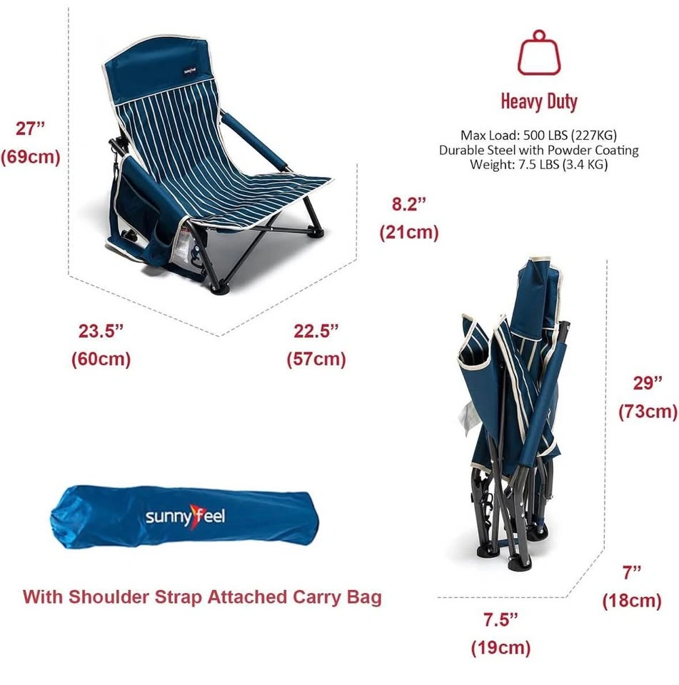 SunnyFeel Low Folding Camping Chair - photo 2