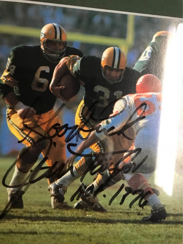 Autographed Jim Taylor Magazine Page - photo 2