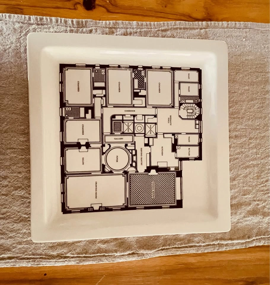Vintage Fishs Eddy Architectural 14 in. Ceramic Platter - photo 2