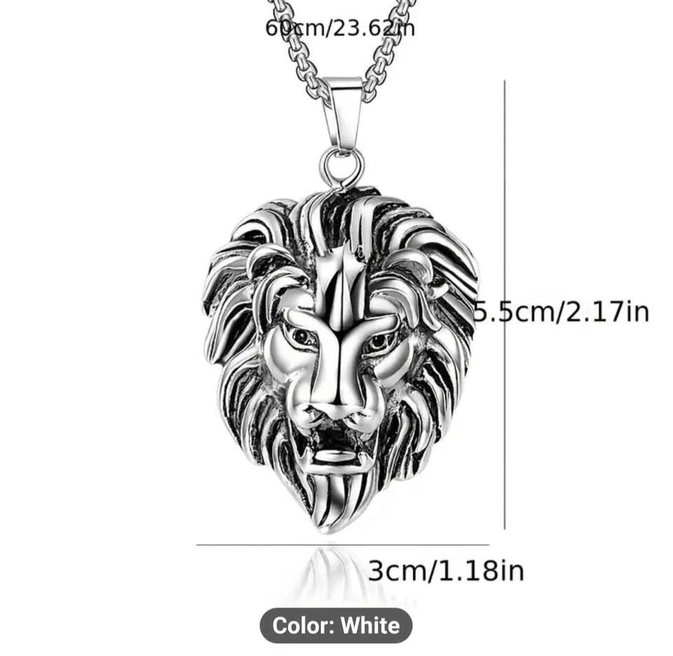 Stylish and Elegant Men's Lion Necklace - photo 3