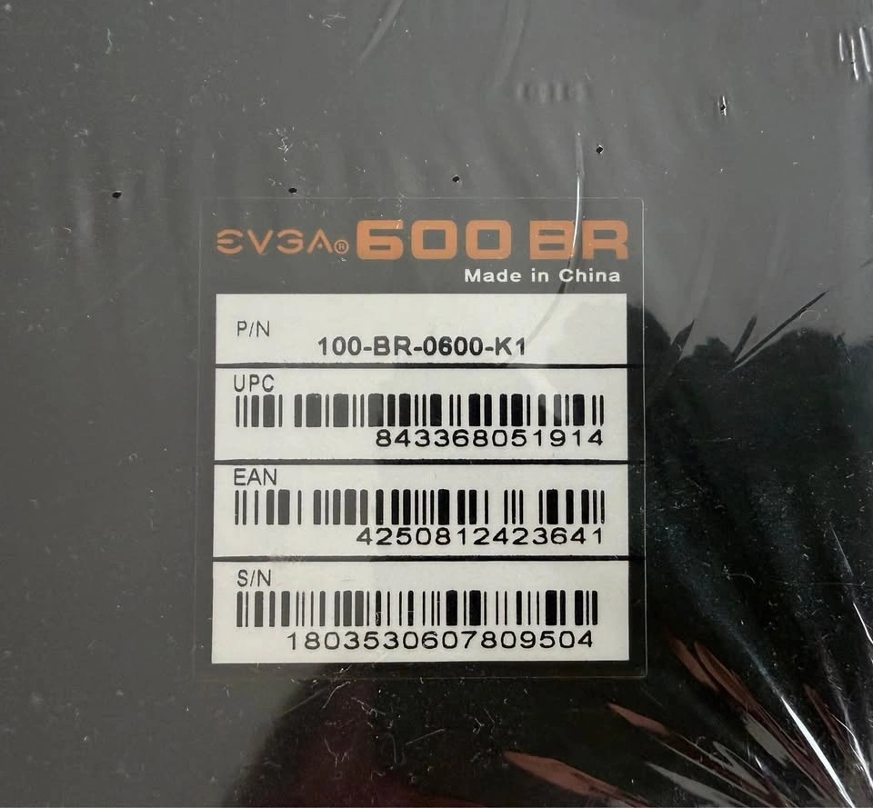 EVGA 600W Power Supply (80+ Bronze) – Brand New Sealed - photo 2