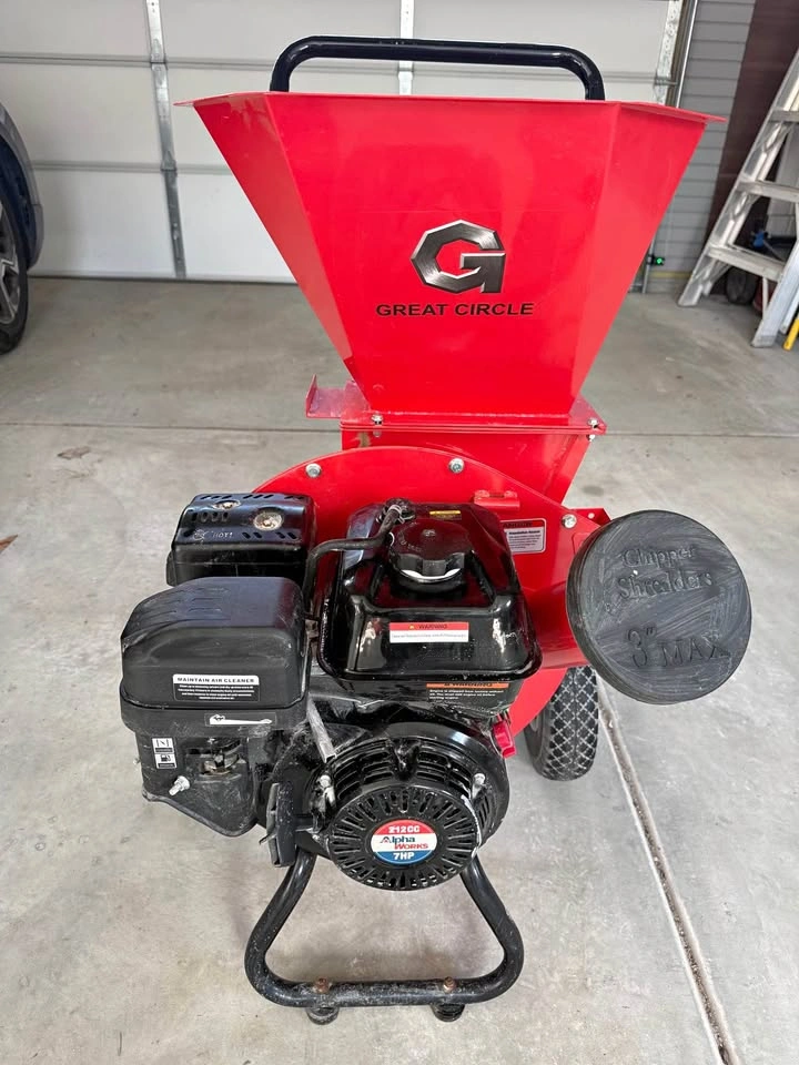 7HP Wood Chipper Shredder – 3” Capacity – Great Circle