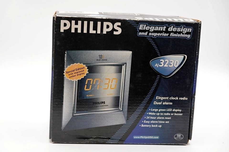 Philips Elegant Clock Radio with Dual Alarm