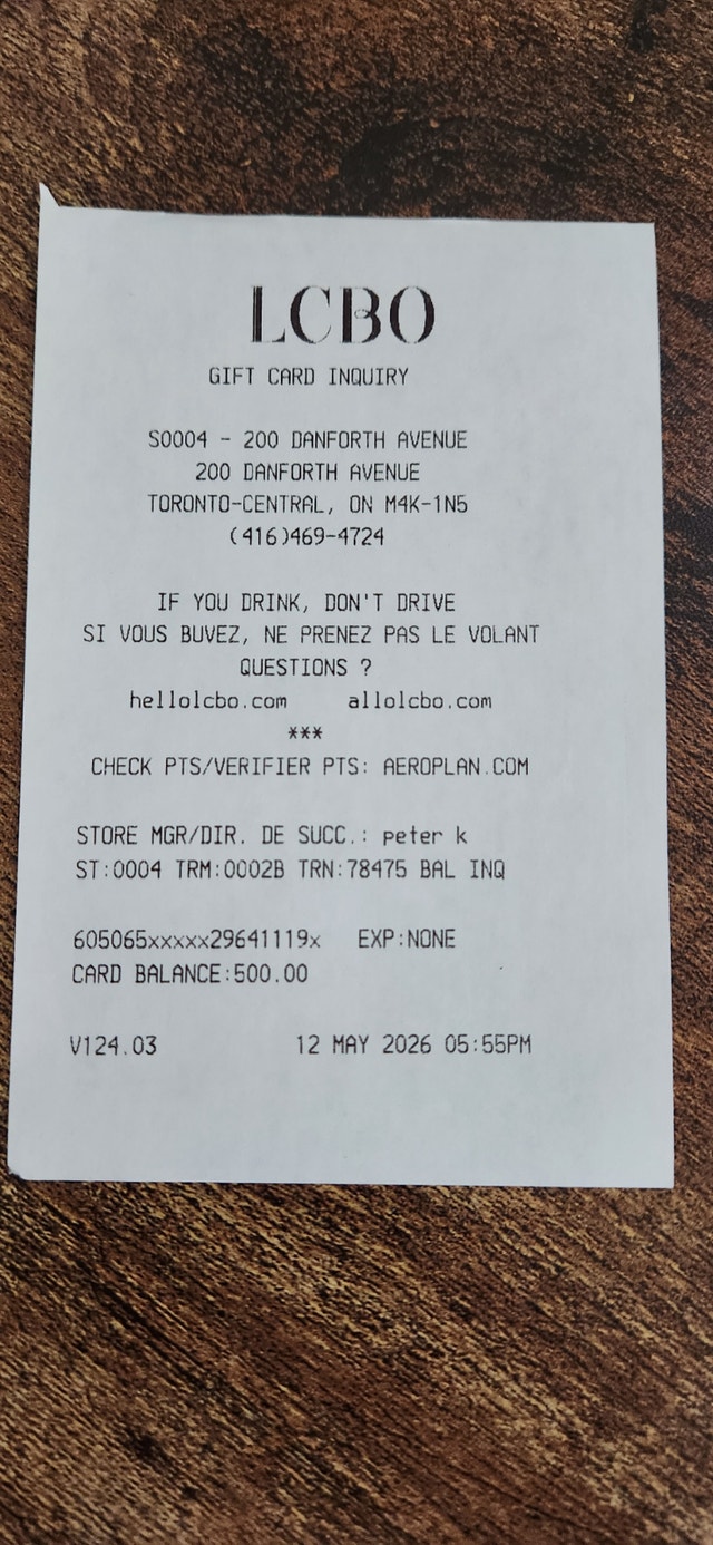 $500 LCBO Gift Card for $290 - photo 2