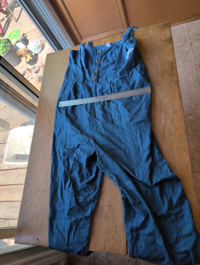 Old Navy Denim-Look Jumpsuit - XL