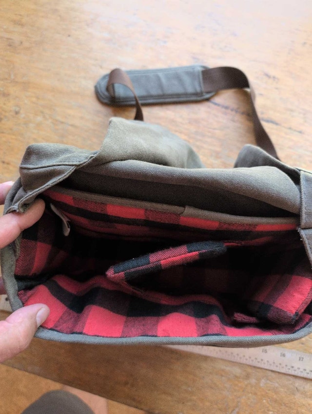 Roots Crossbody Bag brown canvas like material - photo 3