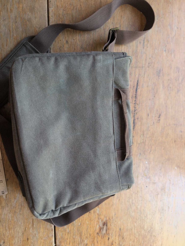 Roots Crossbody Bag brown canvas like material - photo 5