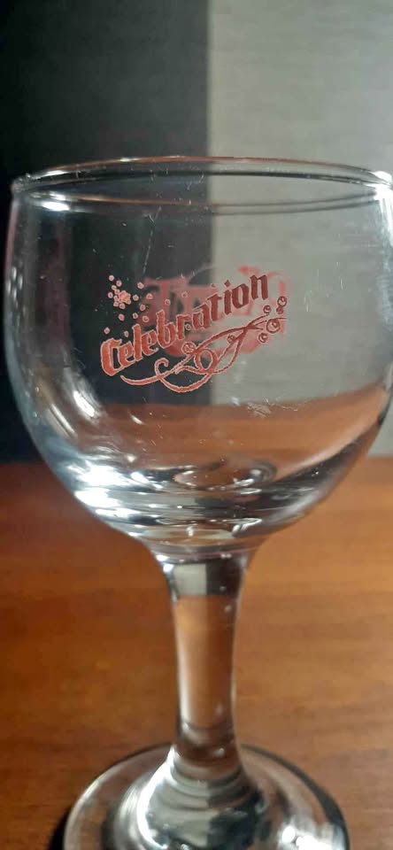 Vintage Barry T's wine glasses