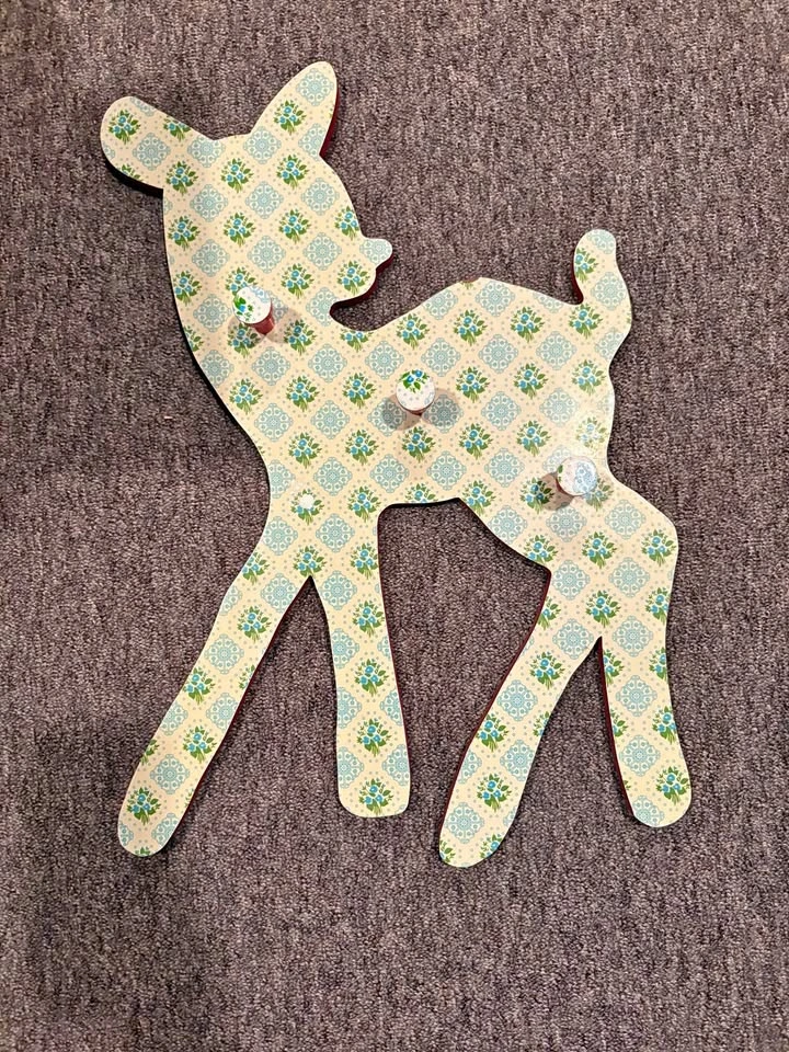 Wooden Decorative Deer Coat Rack