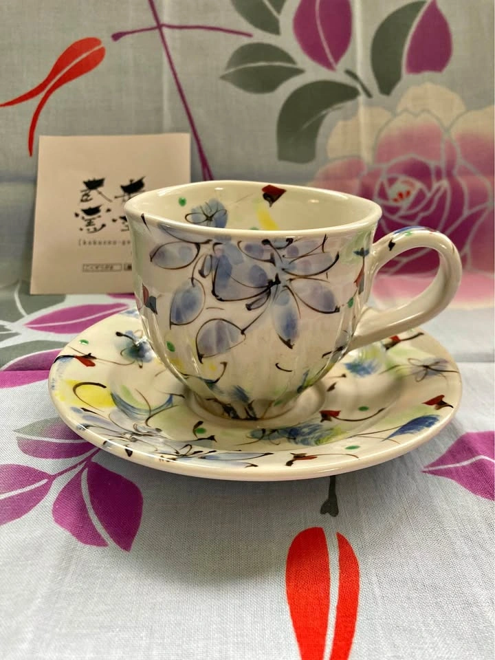 Hand Painted Cup & Saucer
