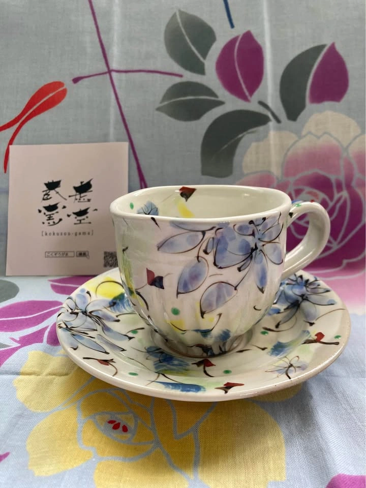 Hand Painted Cup & Saucer - photo 4