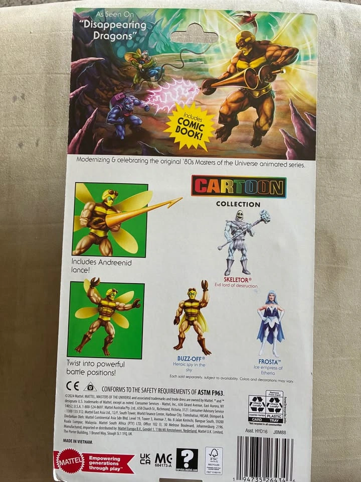 Masters of the Universe Origins Buzz-Off Cartoon Figure - photo 2