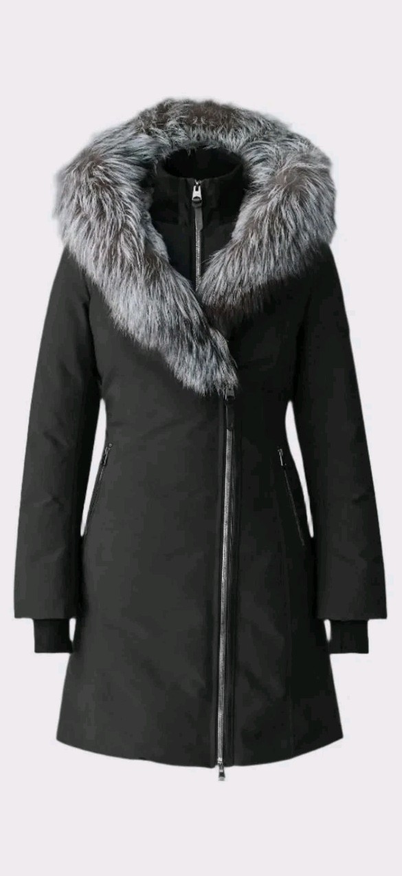 Mackage Silver Fox Hood Coat - Women's Size M