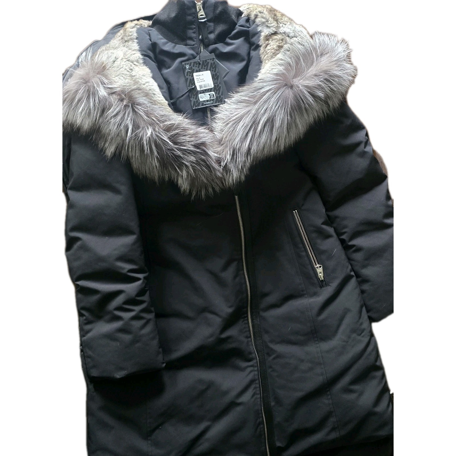 Mackage Silver Fox Hood Coat - Women's Size M - photo 2