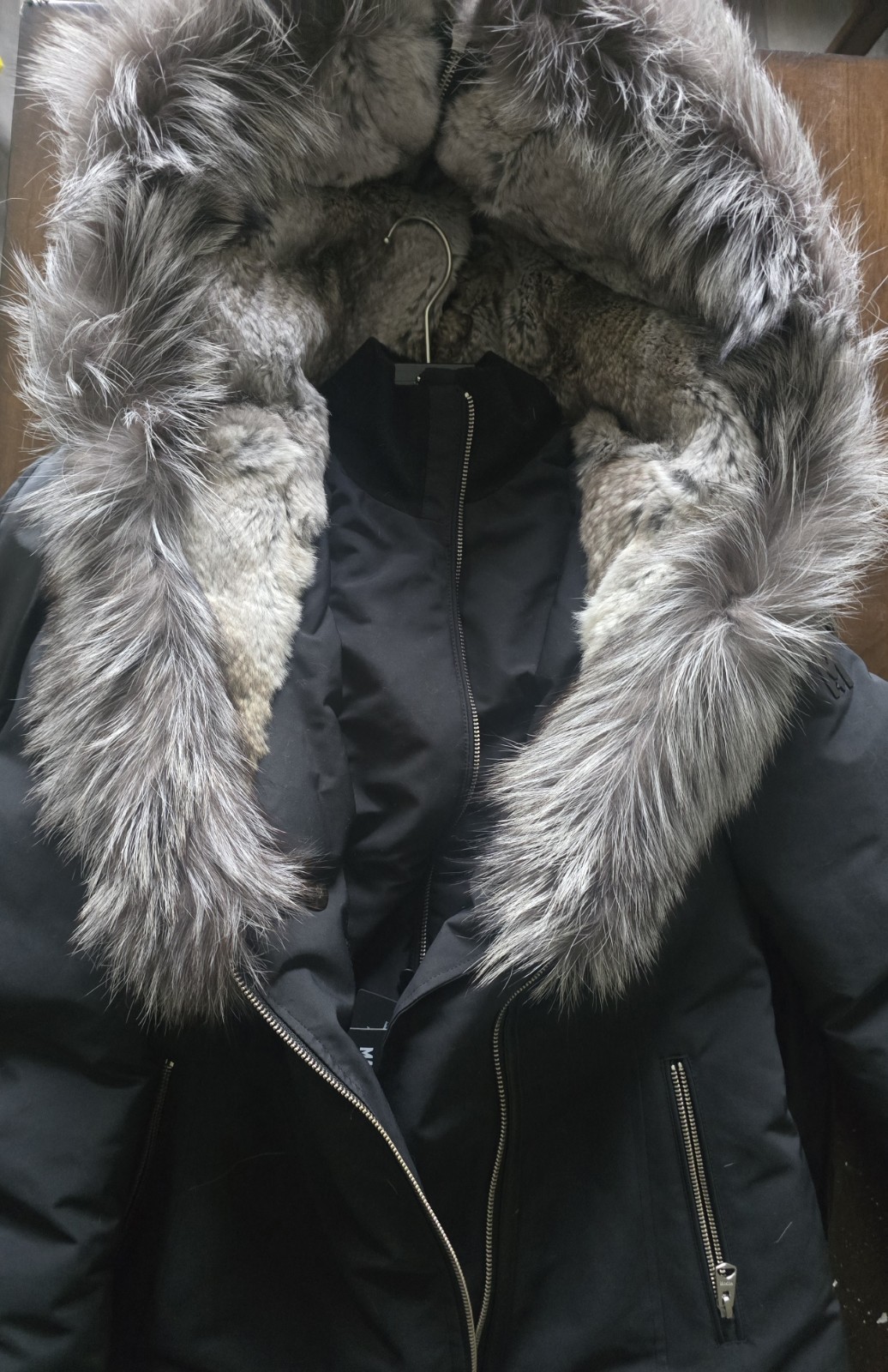 Mackage Silver Fox Hood Coat - Women's Size M - photo 4