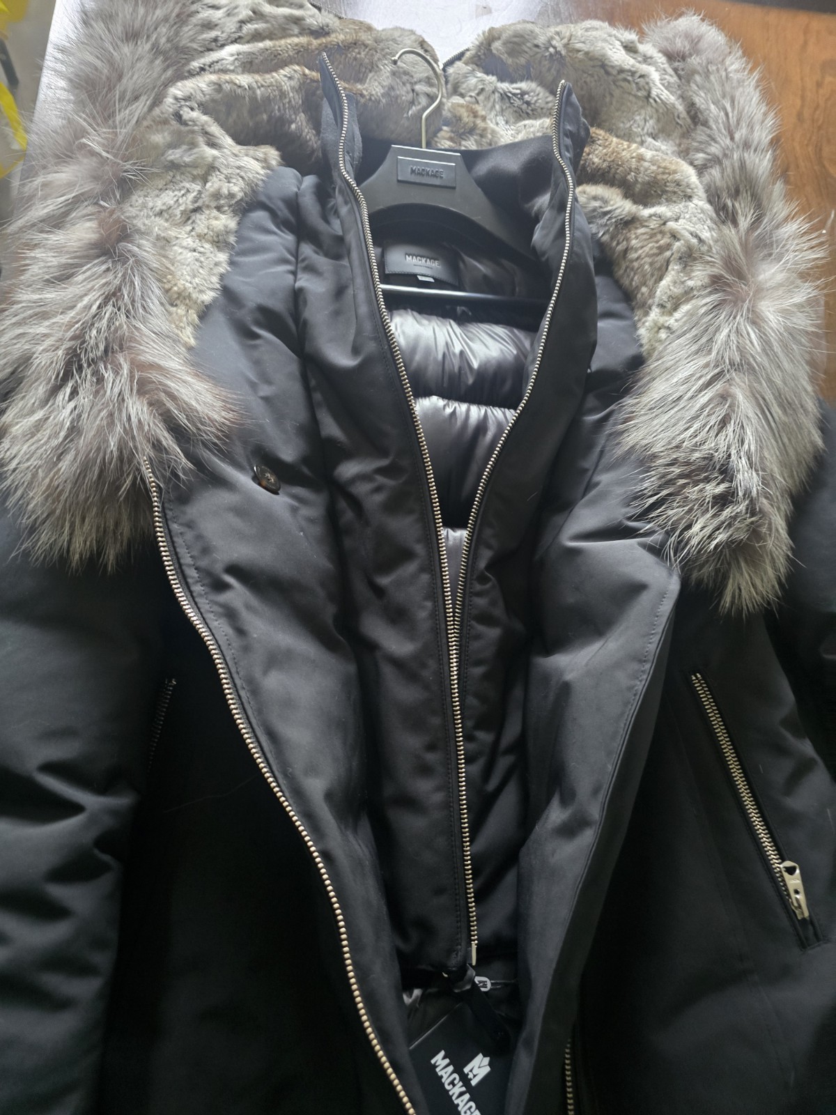 Mackage Silver Fox Hood Coat - Women's Size M - photo 5