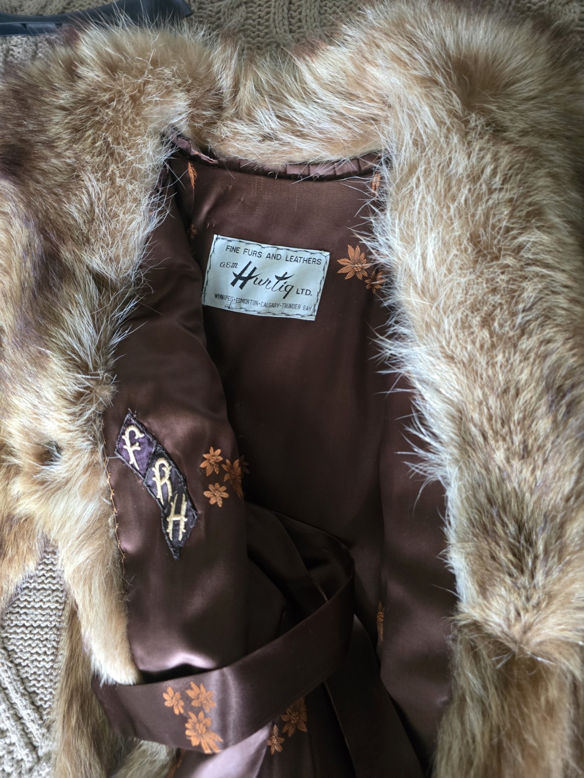 Vintage Fur Coat A&M Hurtig Raccon - photo 2