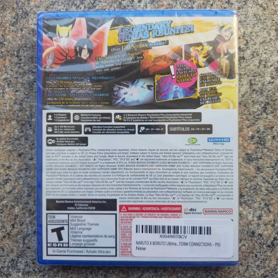 Naruto X Boruto: Ultimate Ninja Storm Connections (PS5) - Sealed - photo 2