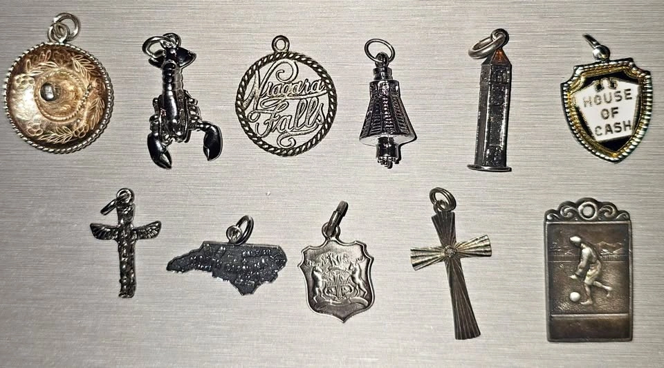 925 Sterling Silver Vintage Charm Collection