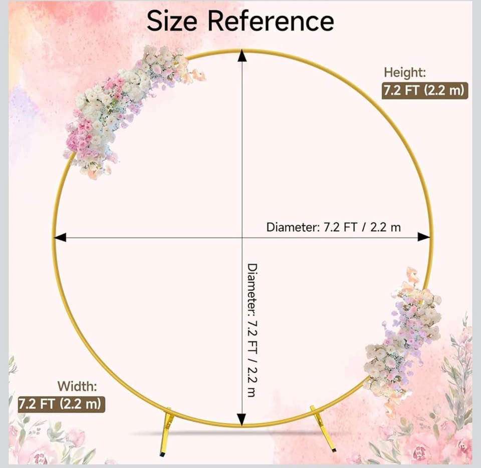 Elegant 7.2FT Round Backdrop Stand – Perfect for Birthdays, Baby - photo 3