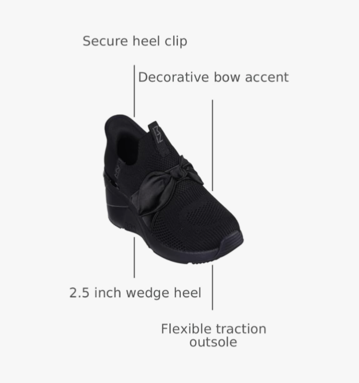 Mark Nason Skechers Women's Black Sneakers Size 7 - 2.5in Heel - photo 3