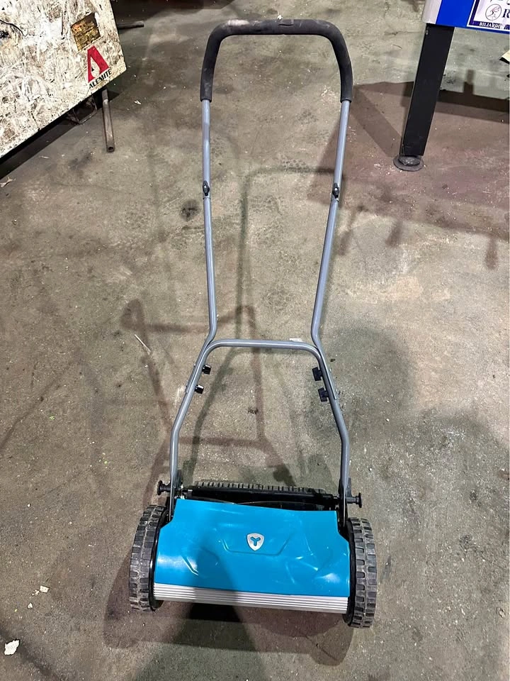 Yardworks Push Mower and Electric Weed Trimmer