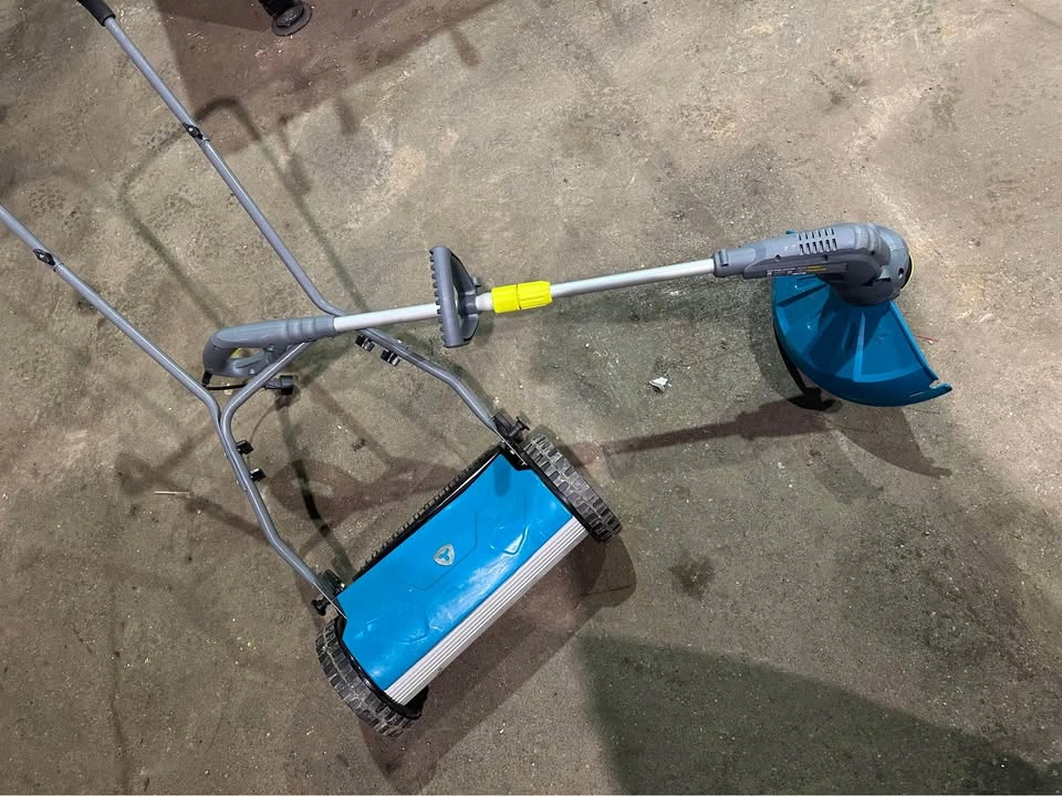 Yardworks Push Mower and Electric Weed Trimmer - photo 2