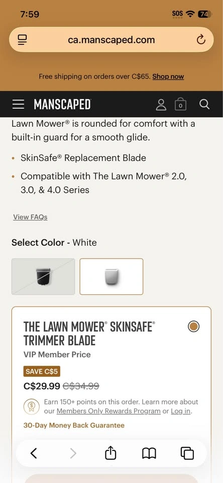 Manscaped Lawnmower Replacement Blades - photo 3
