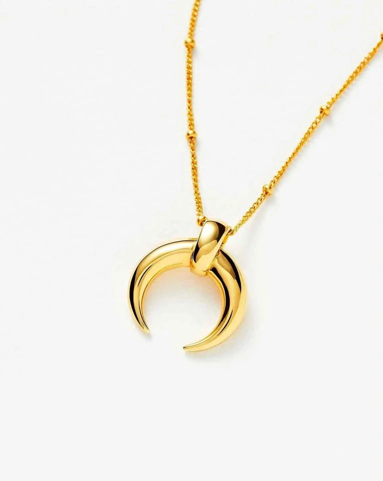 Missoma × Lucy Williams Large Horn Pendant Necklace