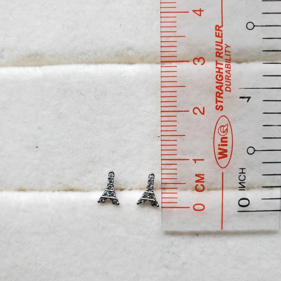 925 Eiffel Tower Stud Earrings - photo 2