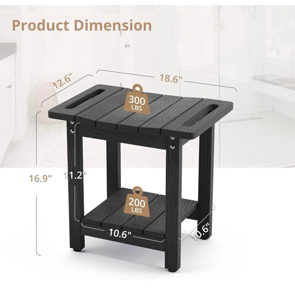 New Shower Chair with Storage Shelf - photo 3
