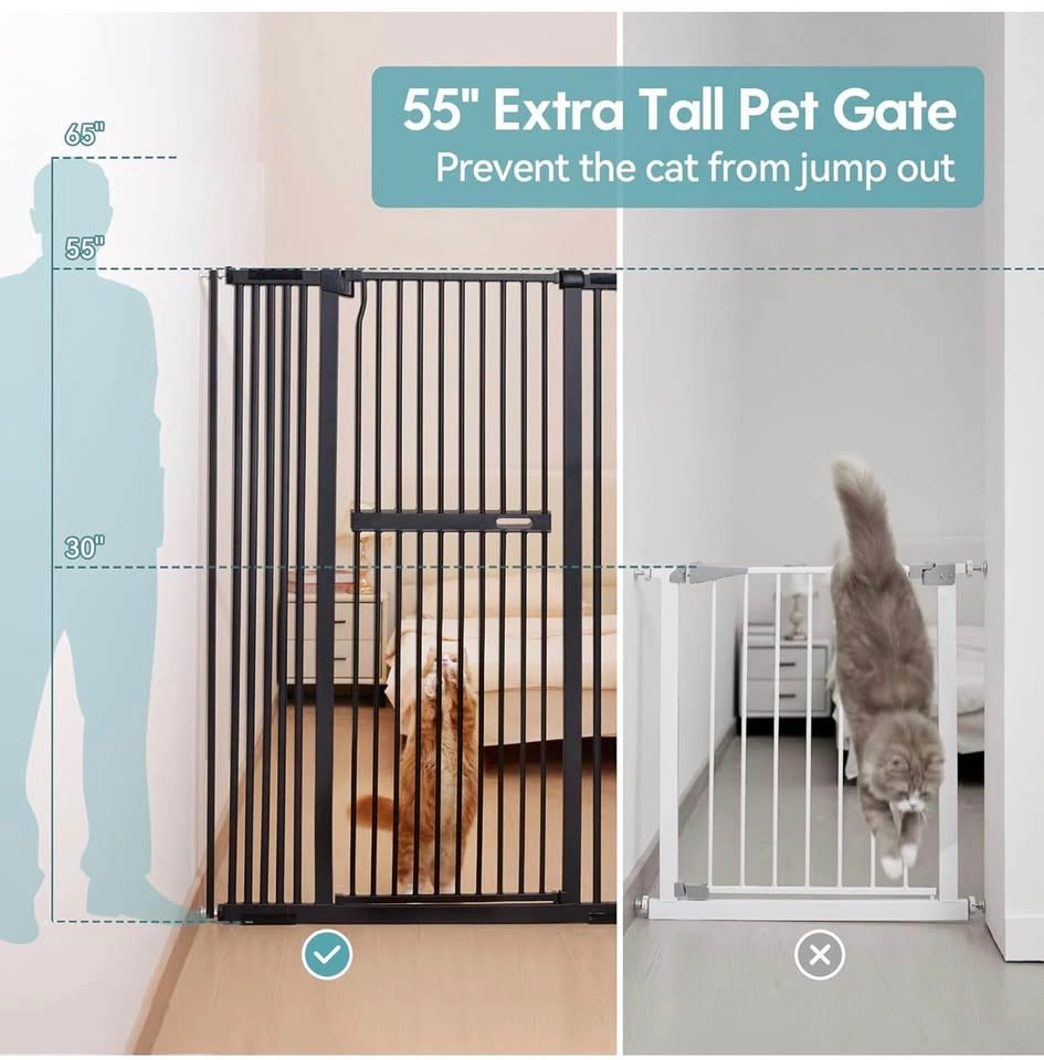 55" Extra Tall Pet Gate - Auto Close, No Drill - photo 3