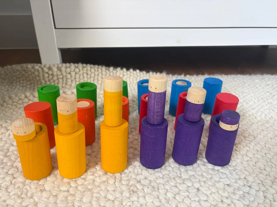 Grapat Lola Rainbow Wooden Montessori Toy Set - 36 Pieces - photo 2