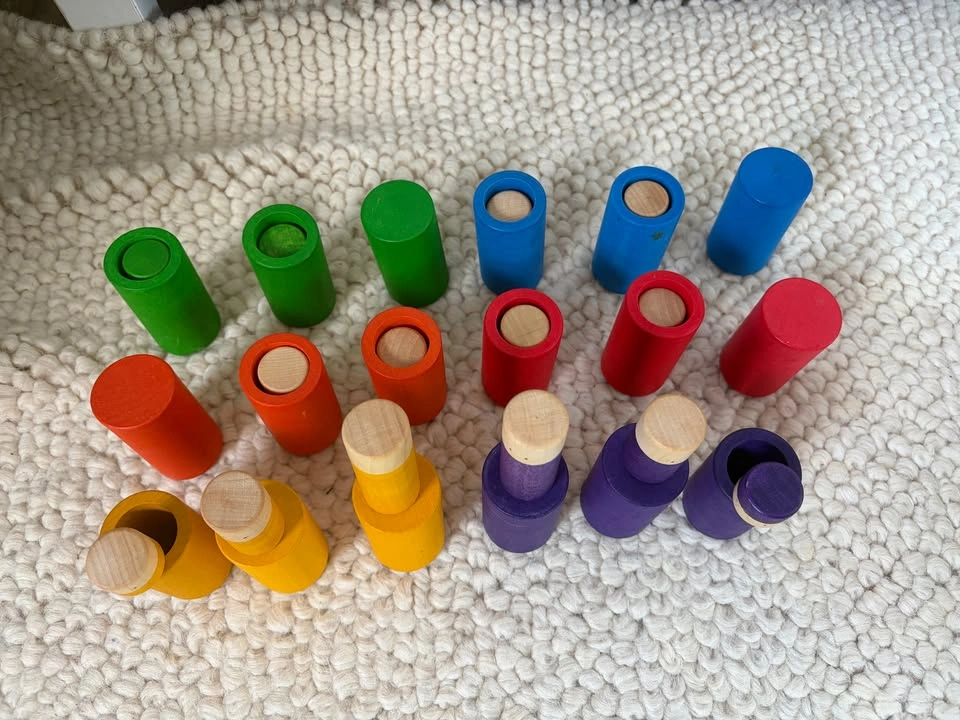 Grapat Lola Rainbow Wooden Montessori Toy Set - 36 Pieces - photo 3