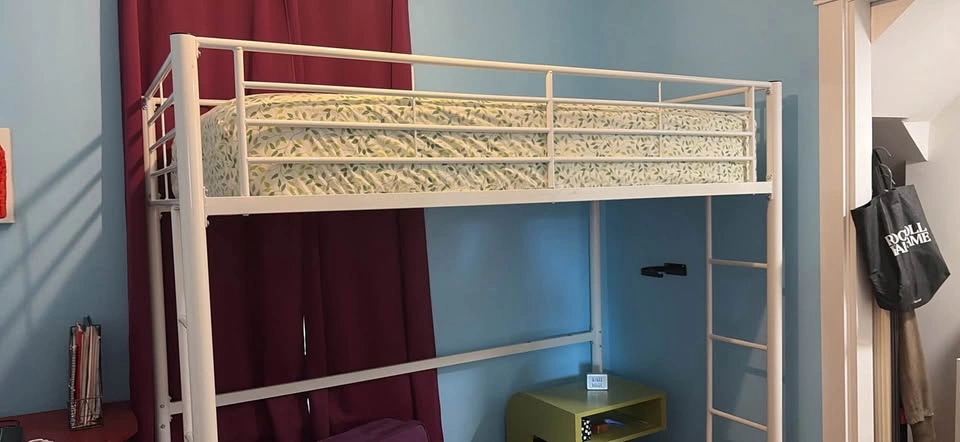 Great for kids and teens - white loft bed for sale - photo 2