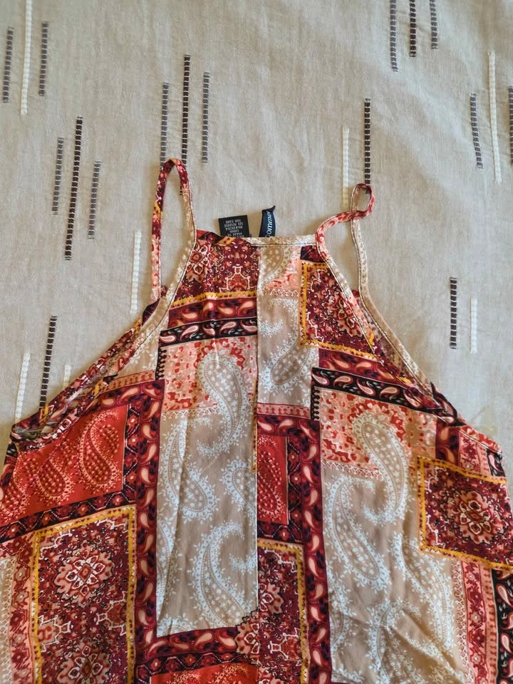 Flowy Printed Shift Dress - Size M - photo 3