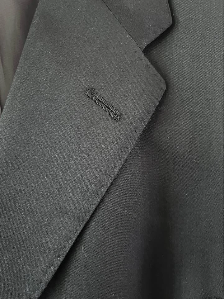 Men’s Black Saks Suit feat. Zegna Wool Cloth: 46R - photo 2