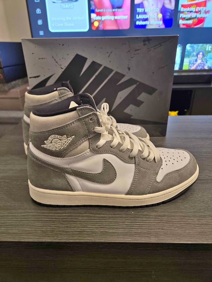 Jordan 1 High og - WASHED BLACK SIZE 9 MENS